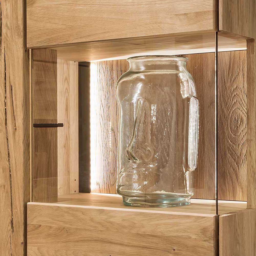 Vitrine aus Wildeiche geölt - Slaraduva