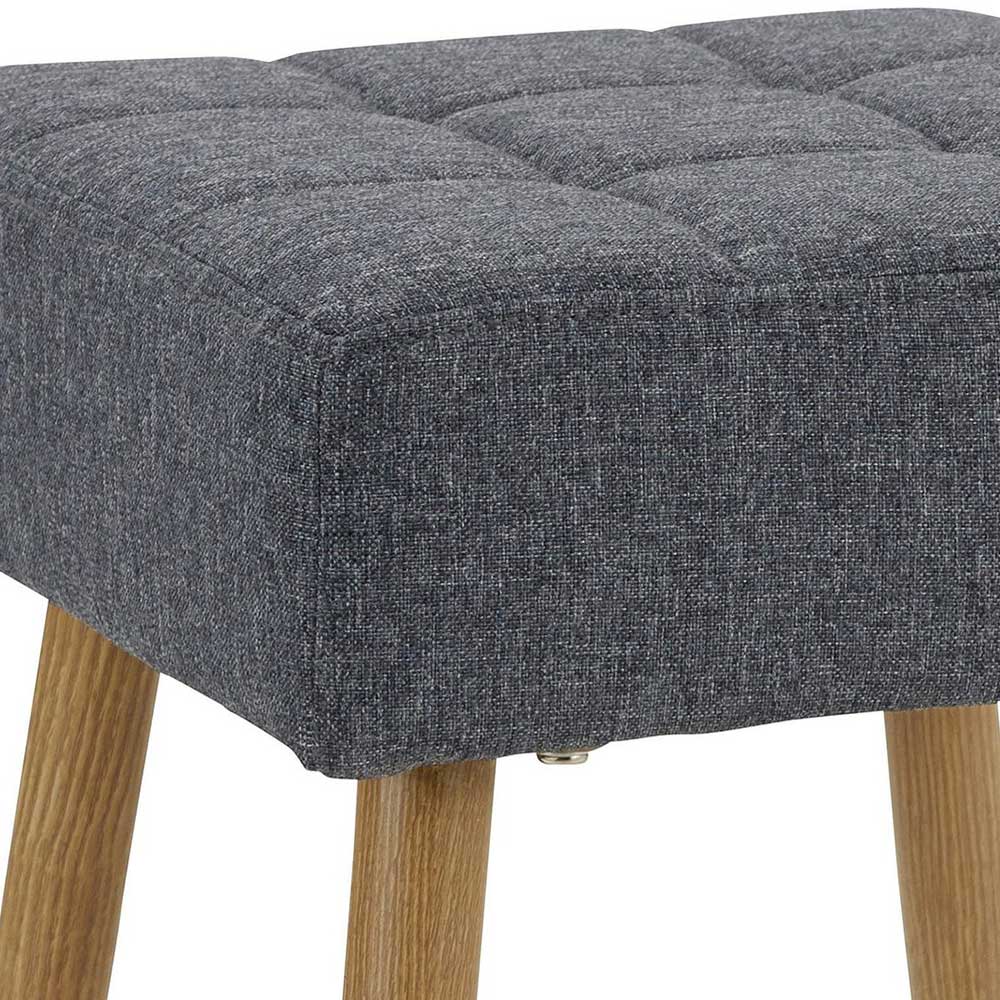 32x47x32 Polsterhocker in Anthrazit Stoff - Zoom