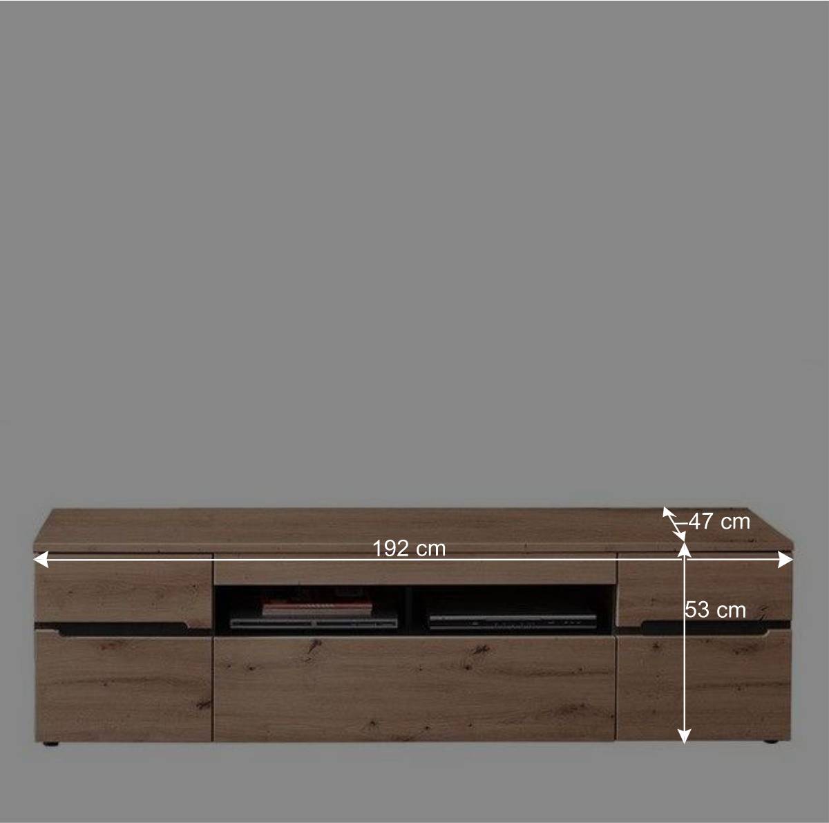 TV Lowboard mit 192 cm Breite - Kuetra