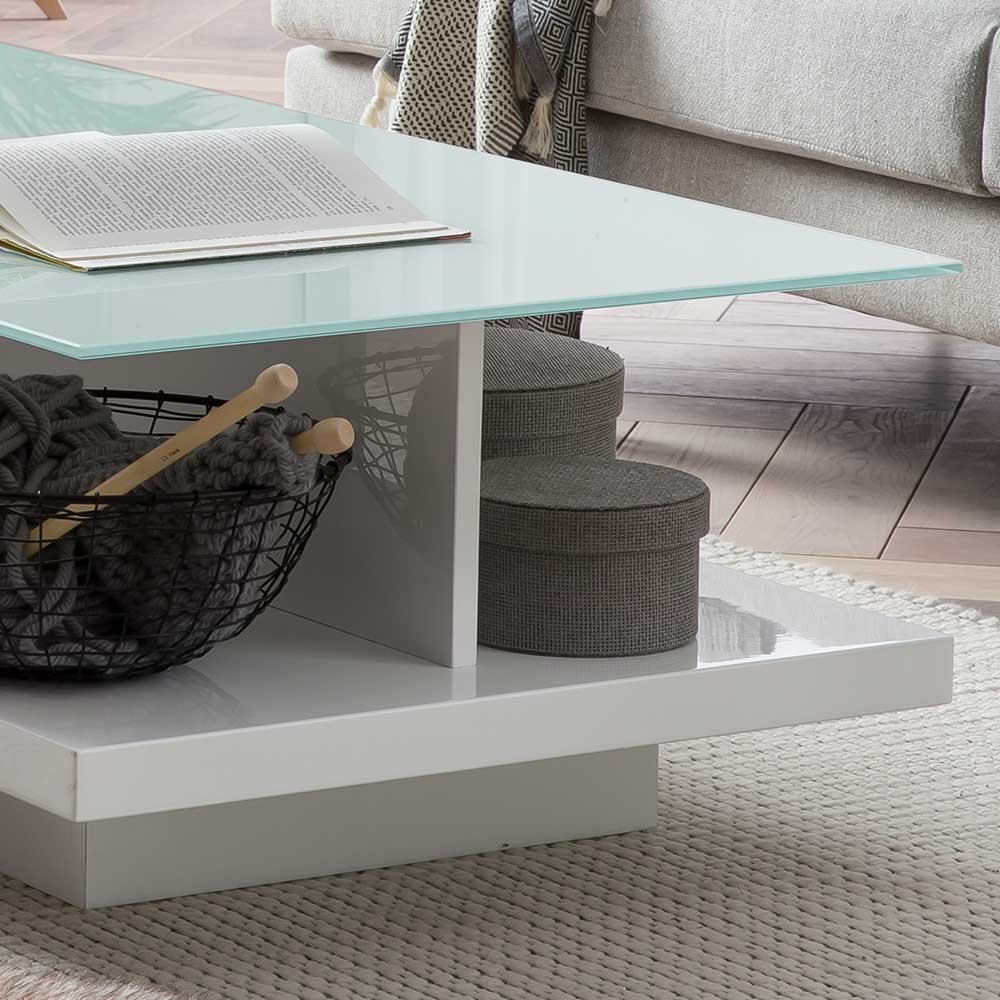 120x36x60 Stauraum Couchtisch mit Sockelgestell - Tephania