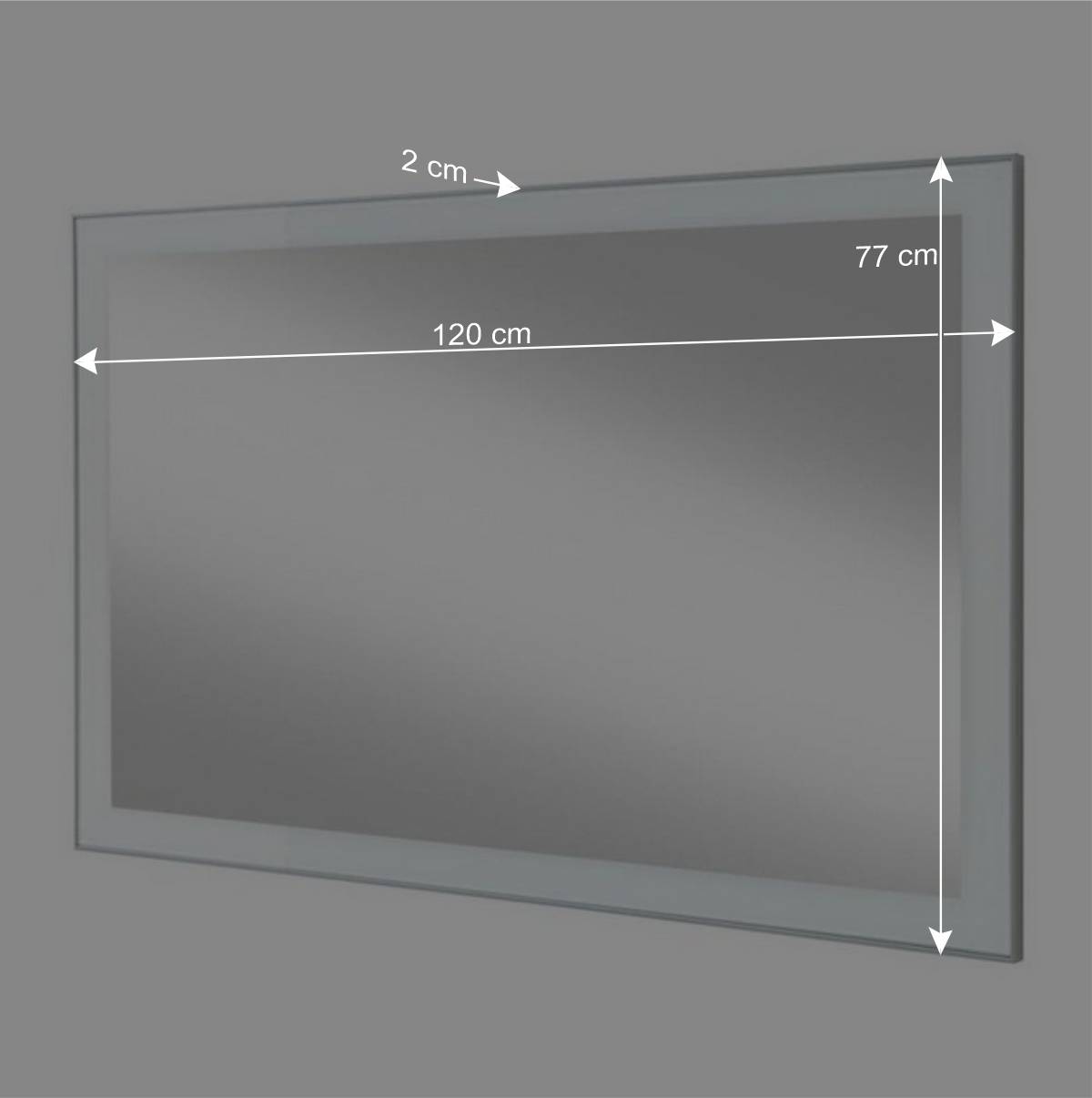Flurmöbel Set Zoricano in Weiß Glas beschichtet (dreiteilig)