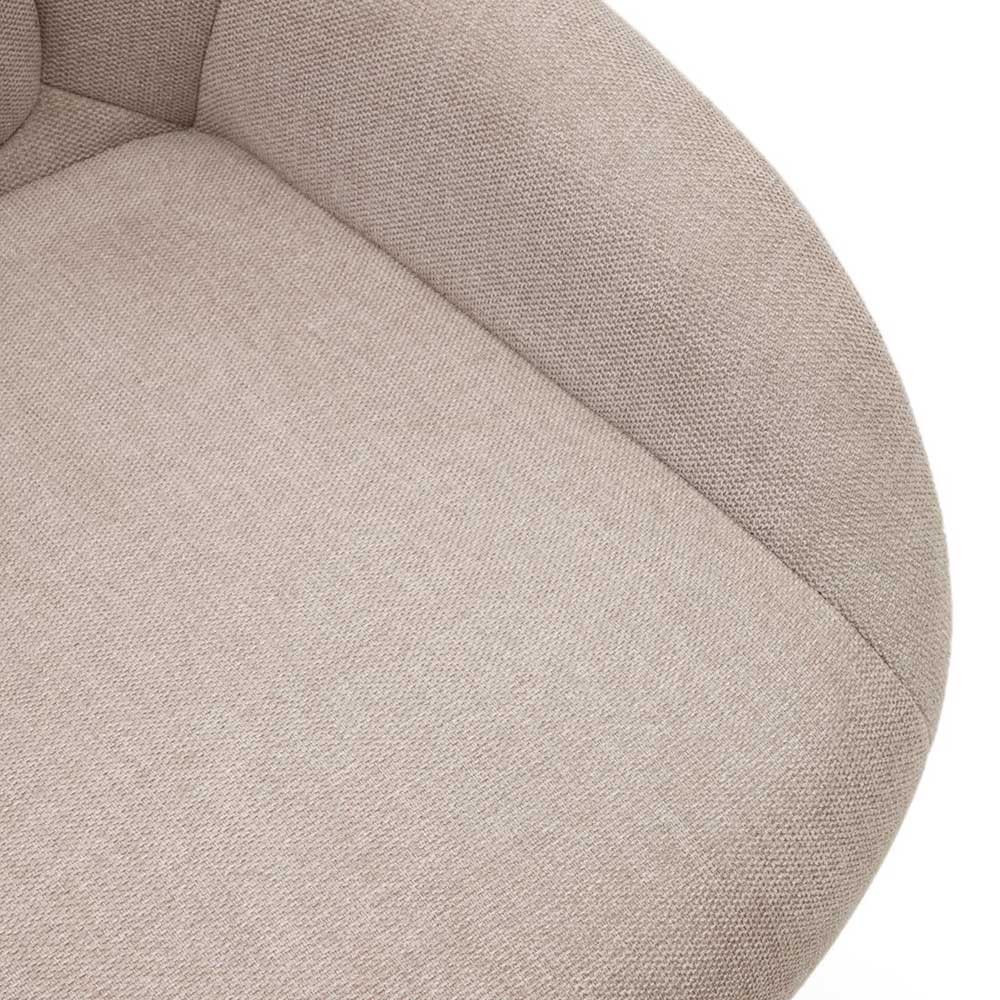 Design Sessel in Beige Chenille - Bitania
