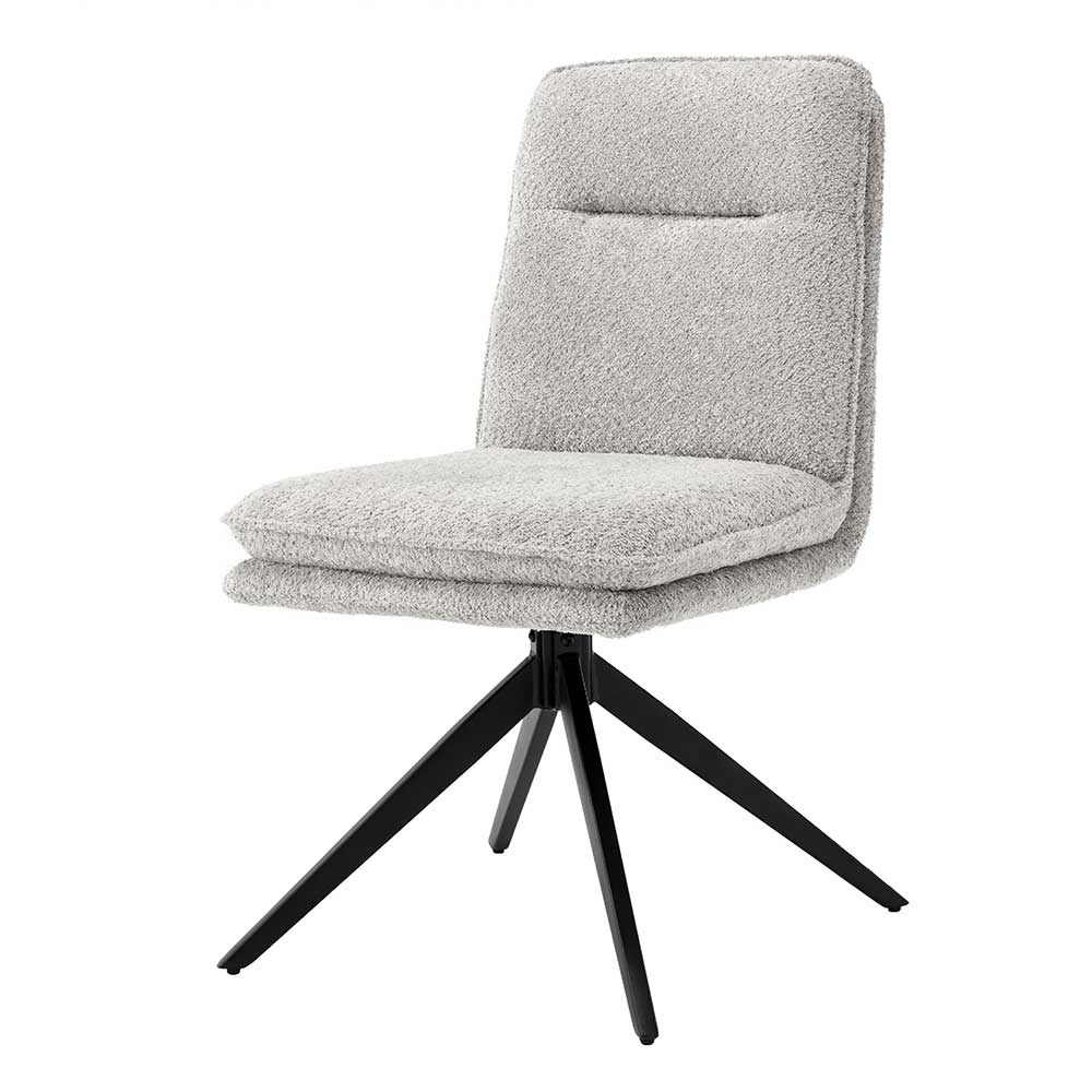 Drehbare Esstischsstühle in Grau - Space (2er Set)