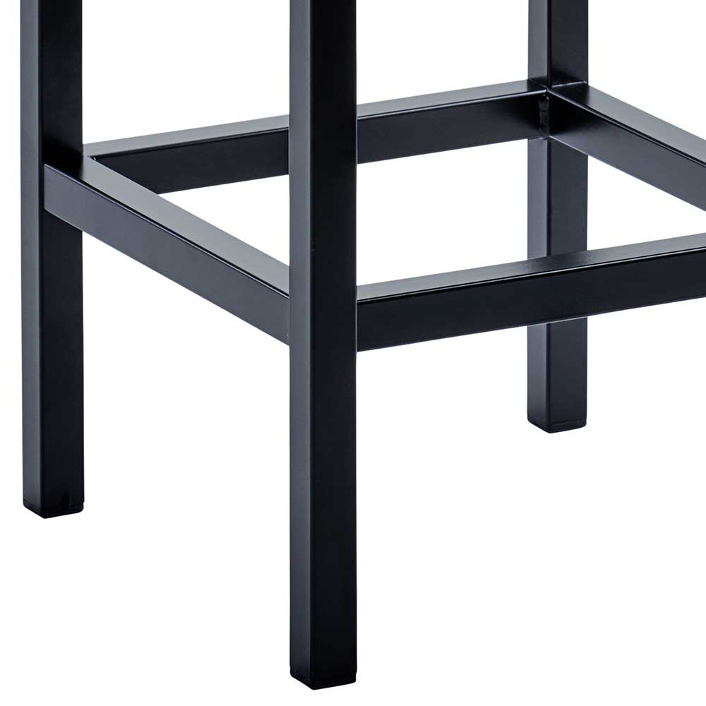 Hoher Hocker in Beige & Schwarz - Daspony