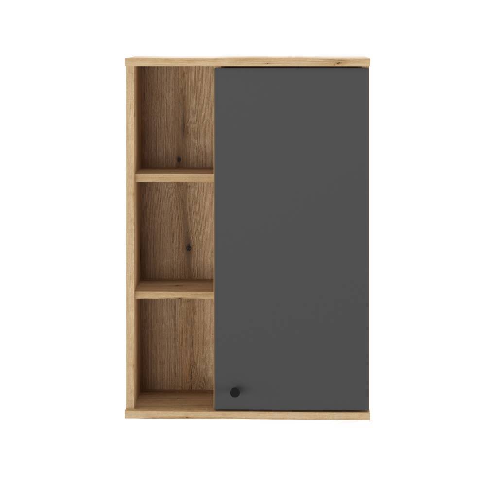 Badezimmer Hängeschrank in Grau - Niniana