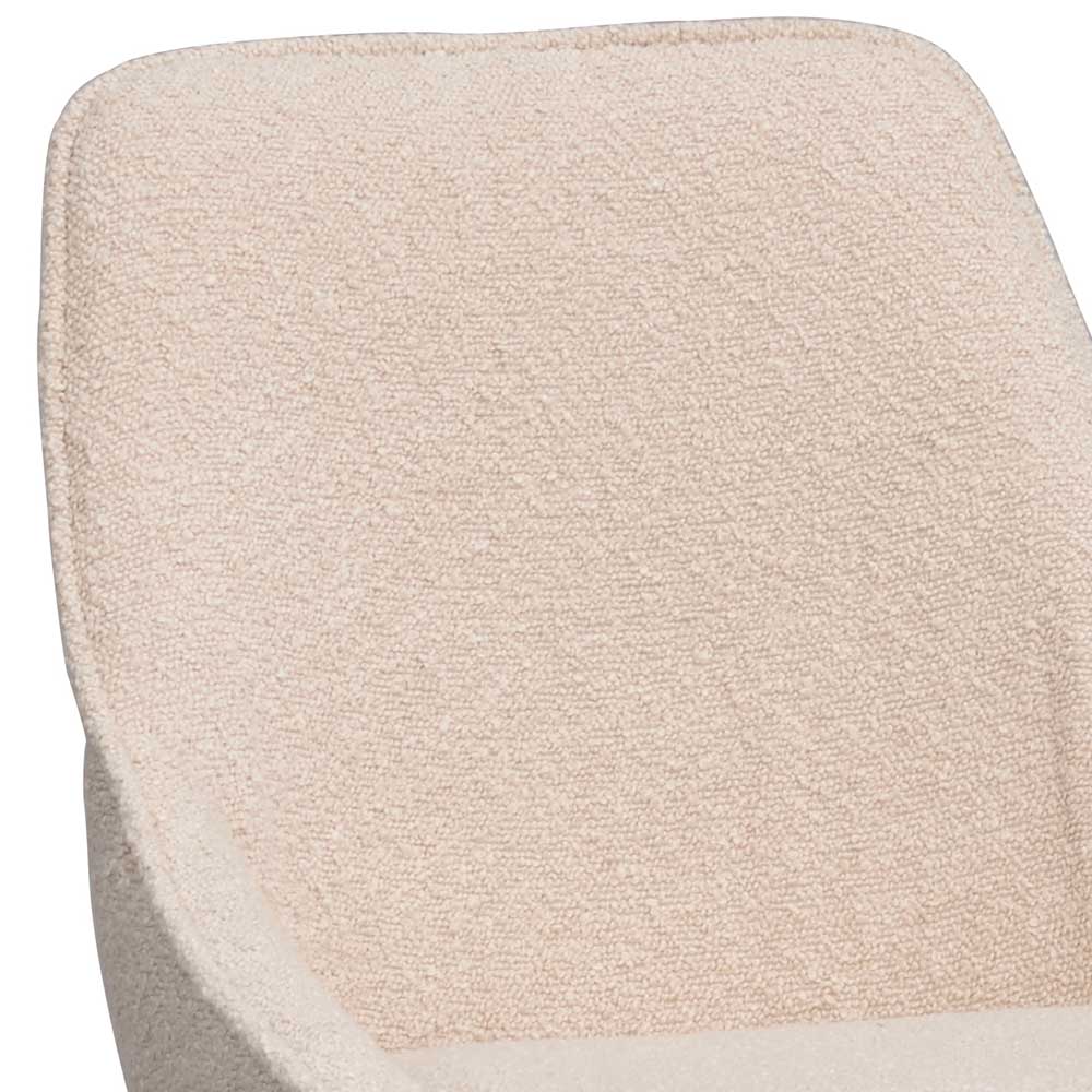 Moderne Boucle Barstühle in Beige - Alberta (2er Set)