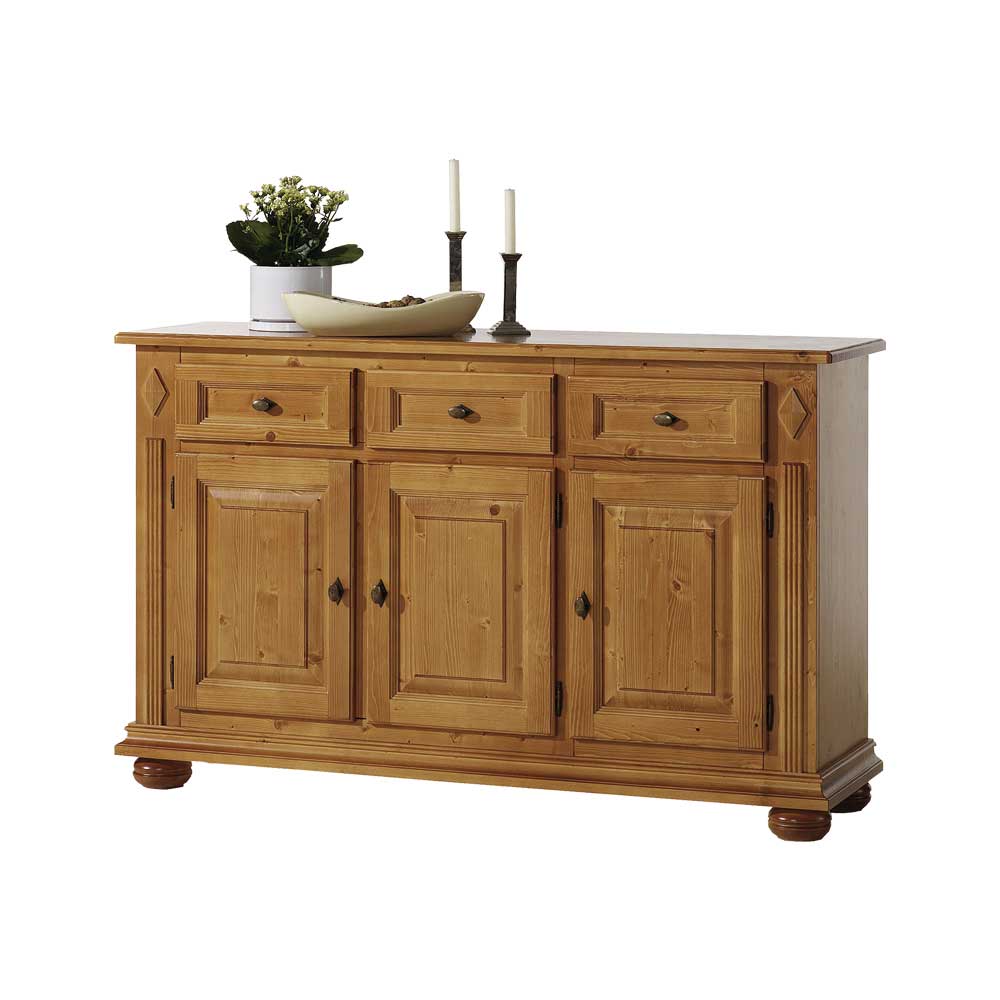 Landhaus Sideboard Terezza aus Fichte Massivholz