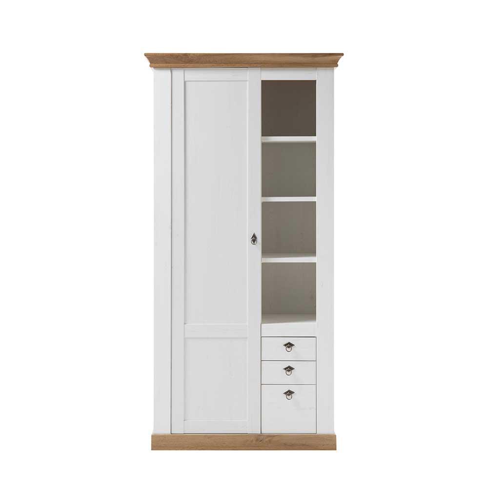 102x204x44 Wohnzimmerschrank zweifarbig - Diatara