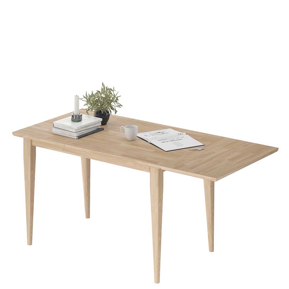 Skandi Chic Klappen Tisch aus Eiche Bianco - Serina