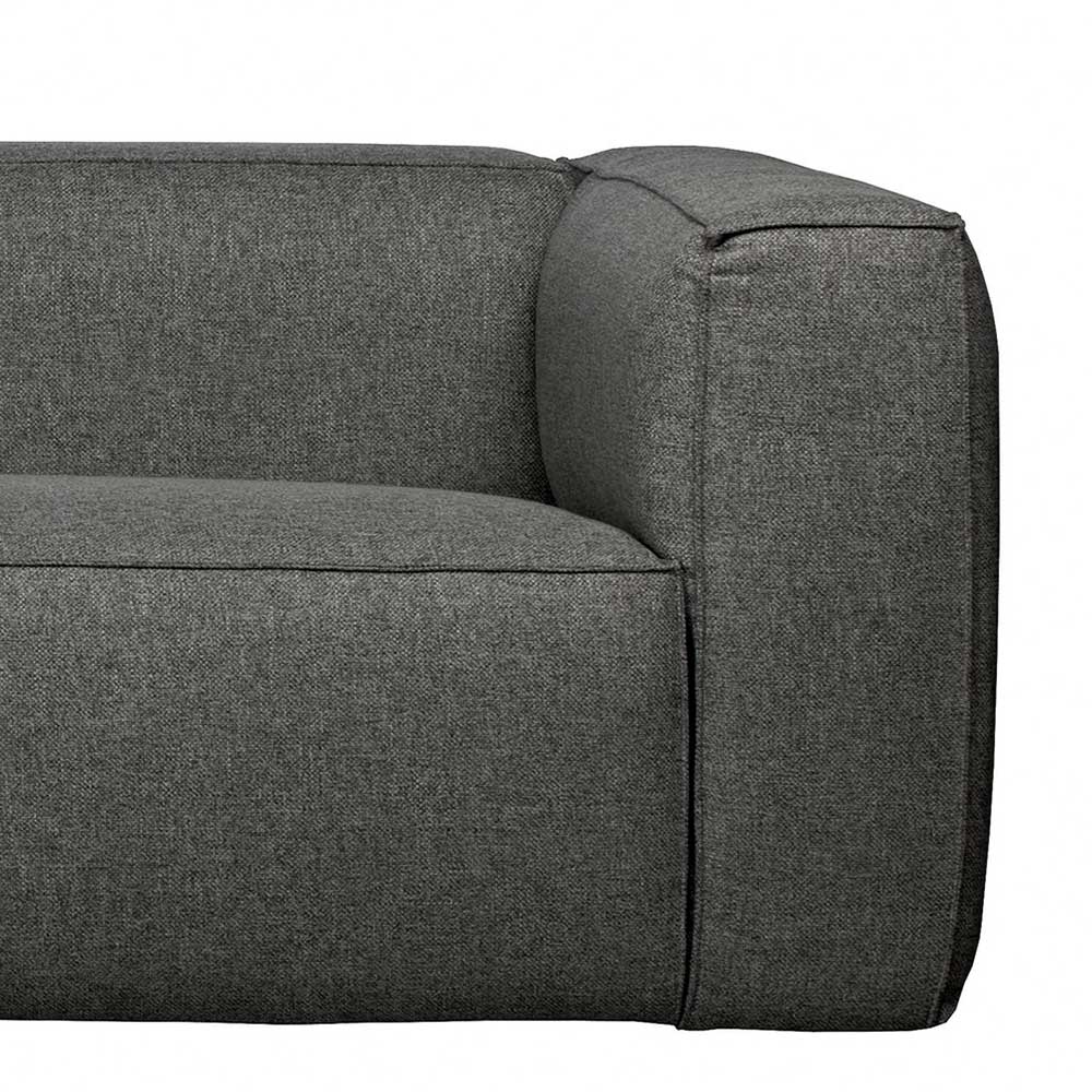 Modernes Ecksofa in Grau Webstoff - Washington