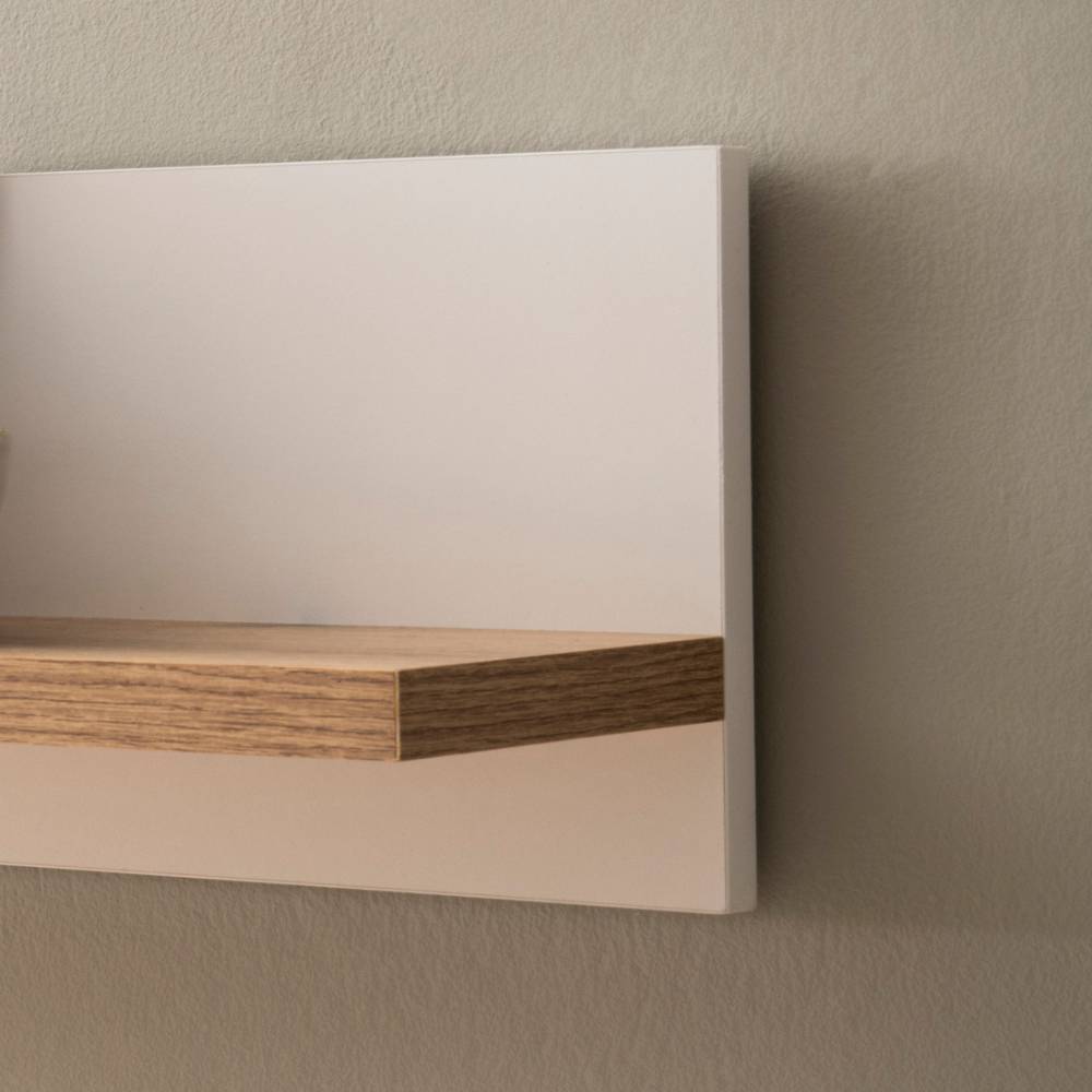 Wandboard in Weiß und Eiche Natur - Acke