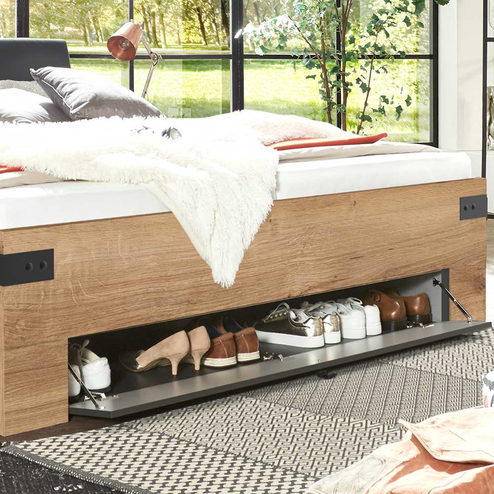 Schlafraum Möbelset mit Stauraumbett - Enegal (vierteilig)