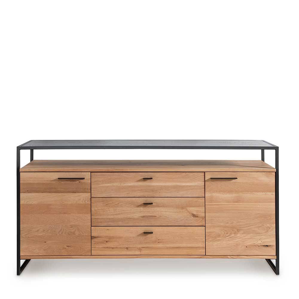 Industrial Sideboard aus Wildeiche Massivholz - Manarola