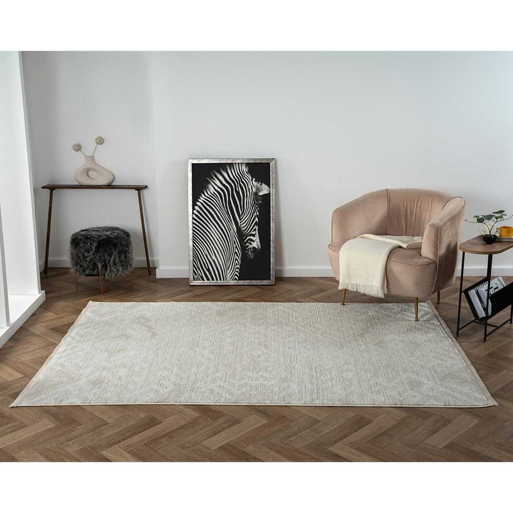 Moderner Teppich in Creme & Beige - gemustert - Sophia
