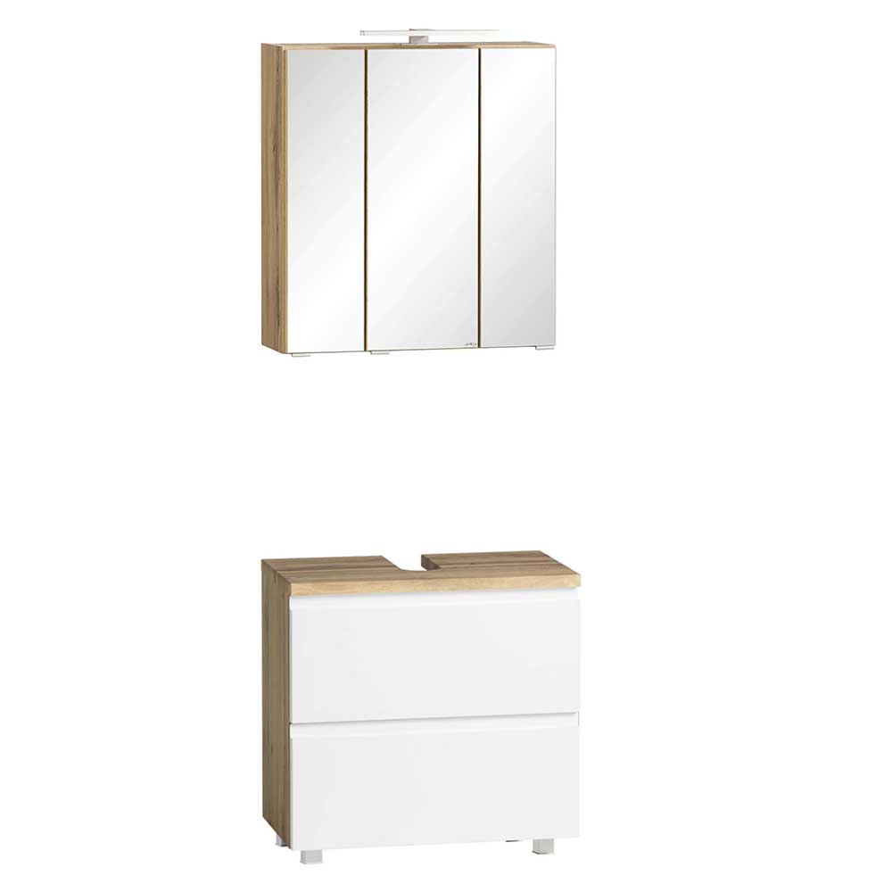 Bad Waschtisch Kombination zweifarbig - Eight (zweiteilig)
