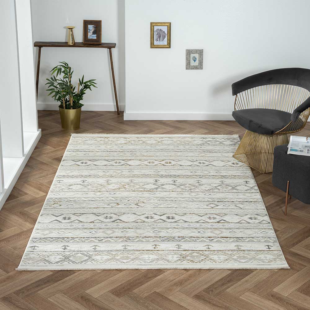 Ethno Teppich mit Kurzflor - Vahidos