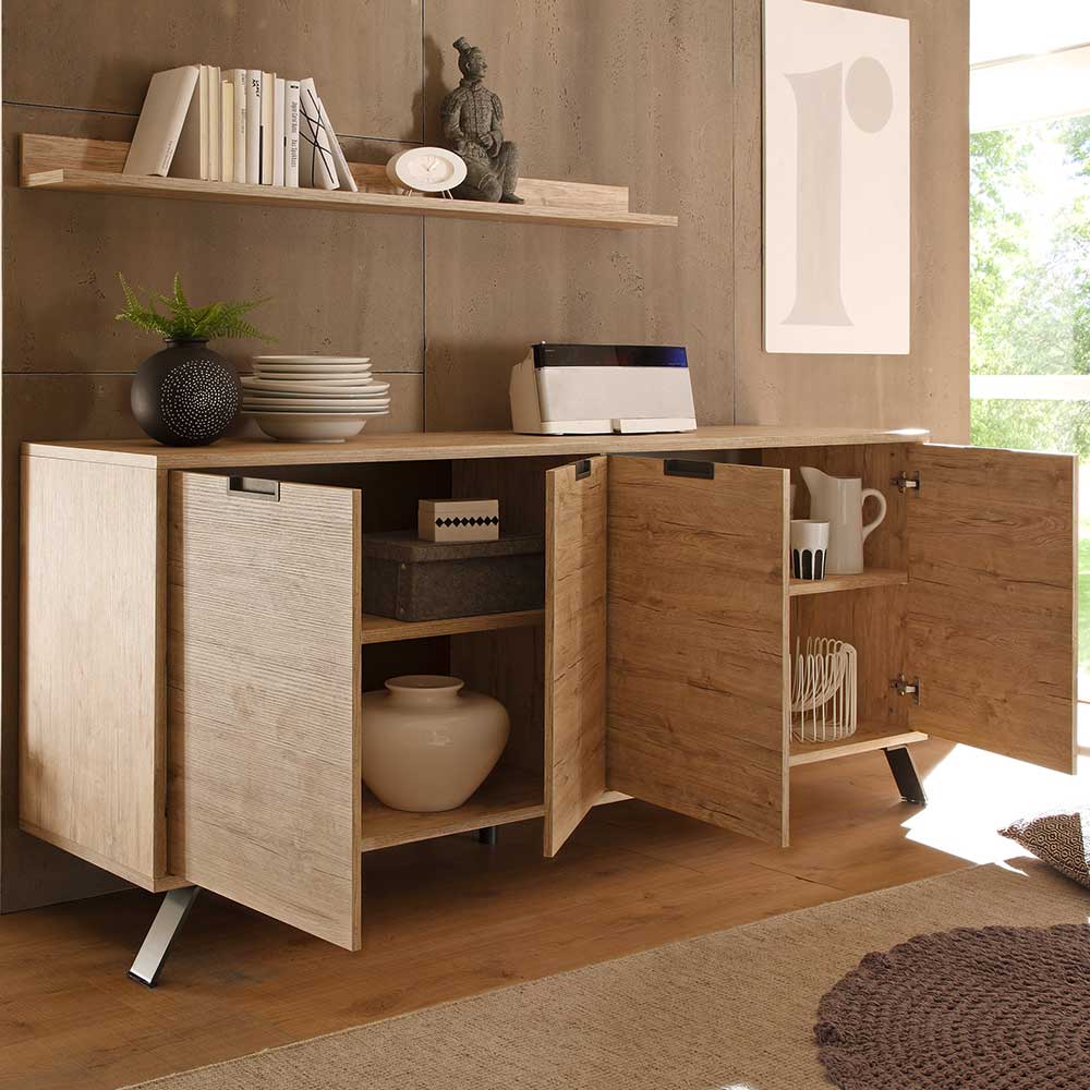 Retro Sideboard Rodonda in Eiche