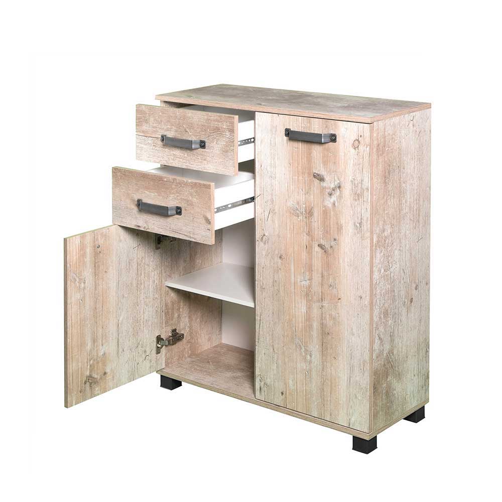 81x95 cm Touchwood Kommode in Eiche Grau - Mosnito