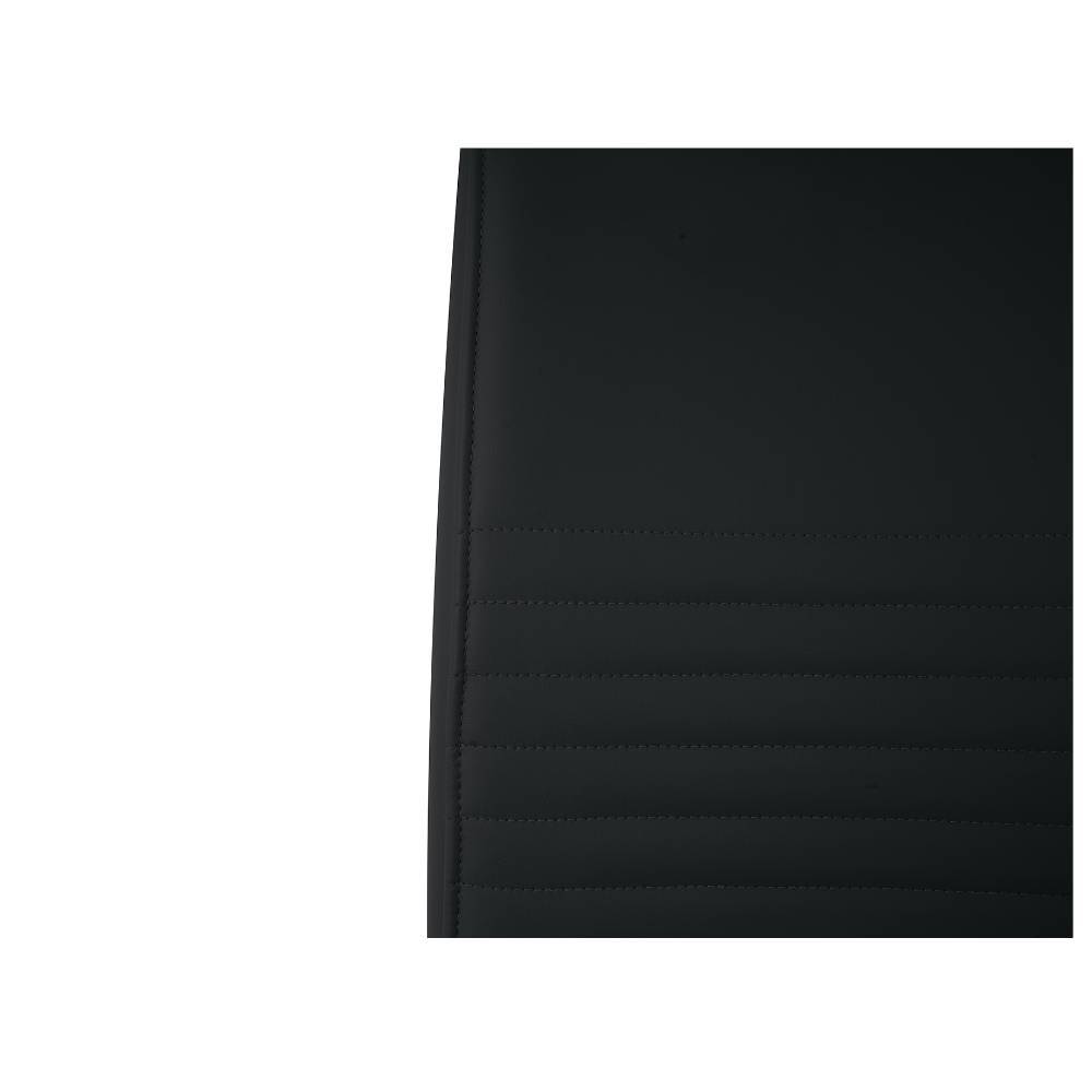 Kunstleder Freischwinger in Schwarz - Pencras (2er Set)