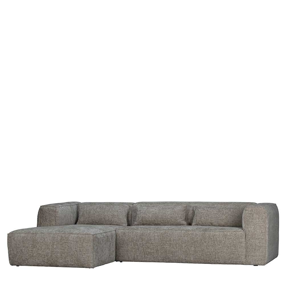 L-Sofa aus Stoff in Beigegrau - Babro