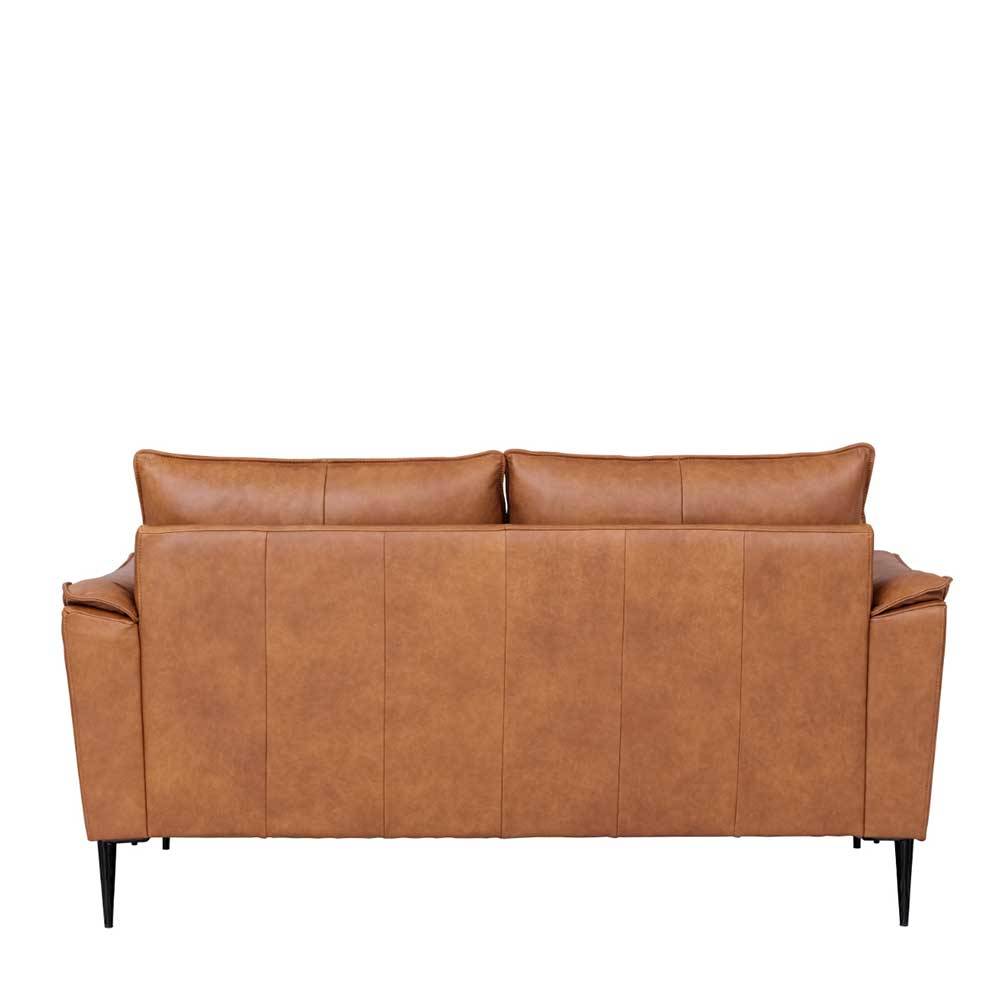 Federkern Wohnzimmersofa aus Echtleder - Zierra