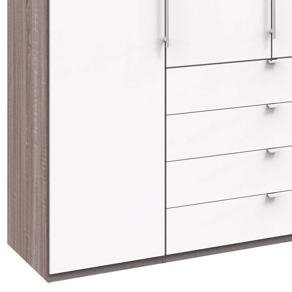 XXL Schlafzimmer-Kleiderschrank mit acht Schubladen - Tivierto