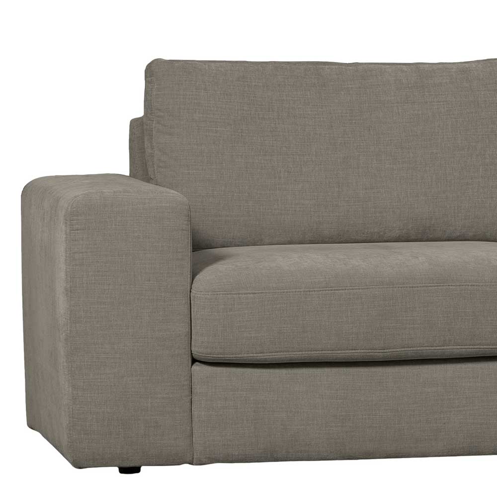 Sofaecke in Grau Stoffbezug - Gregg