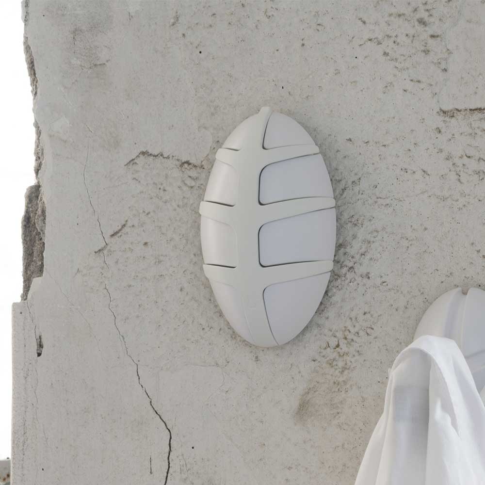 Weiße Design Klapphaken in Oval - Egetaria