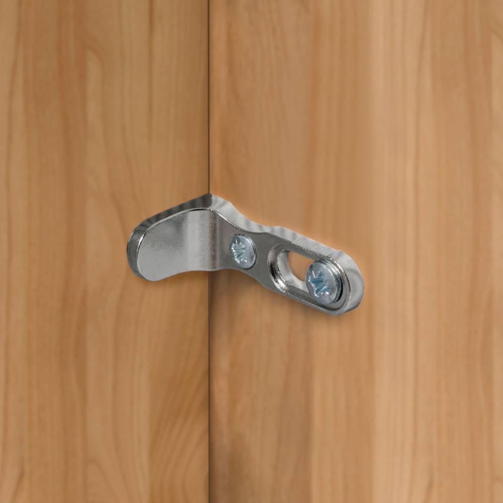 6-türiger Schlafzimmerschrank in Eiche Bianco - Yanicas