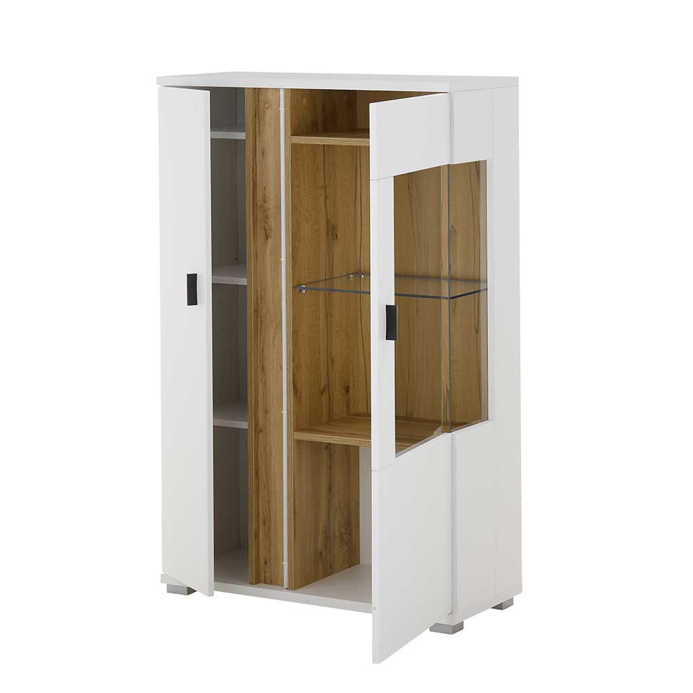 Highboard mit Glas und Licht modern - Racelyn