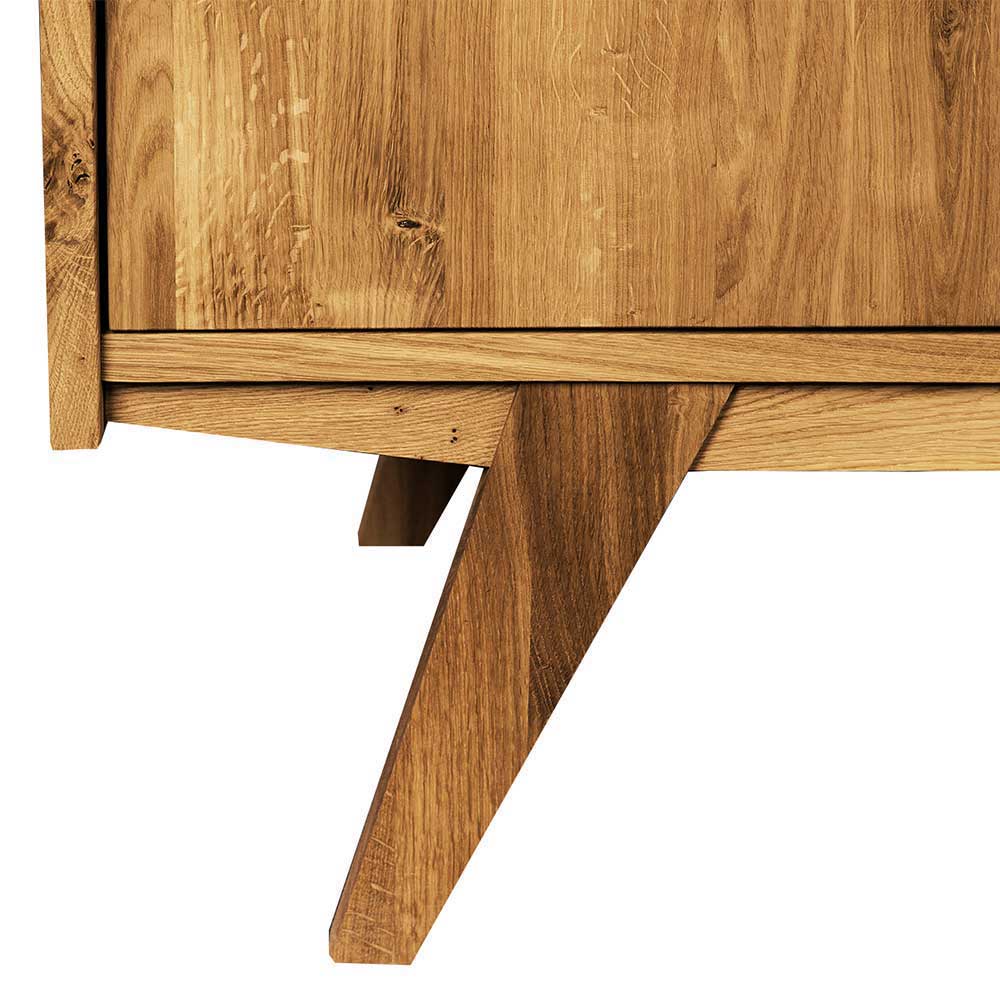 100x90x50 Kombi-Kommode aus Wildeiche Holz - Hardus