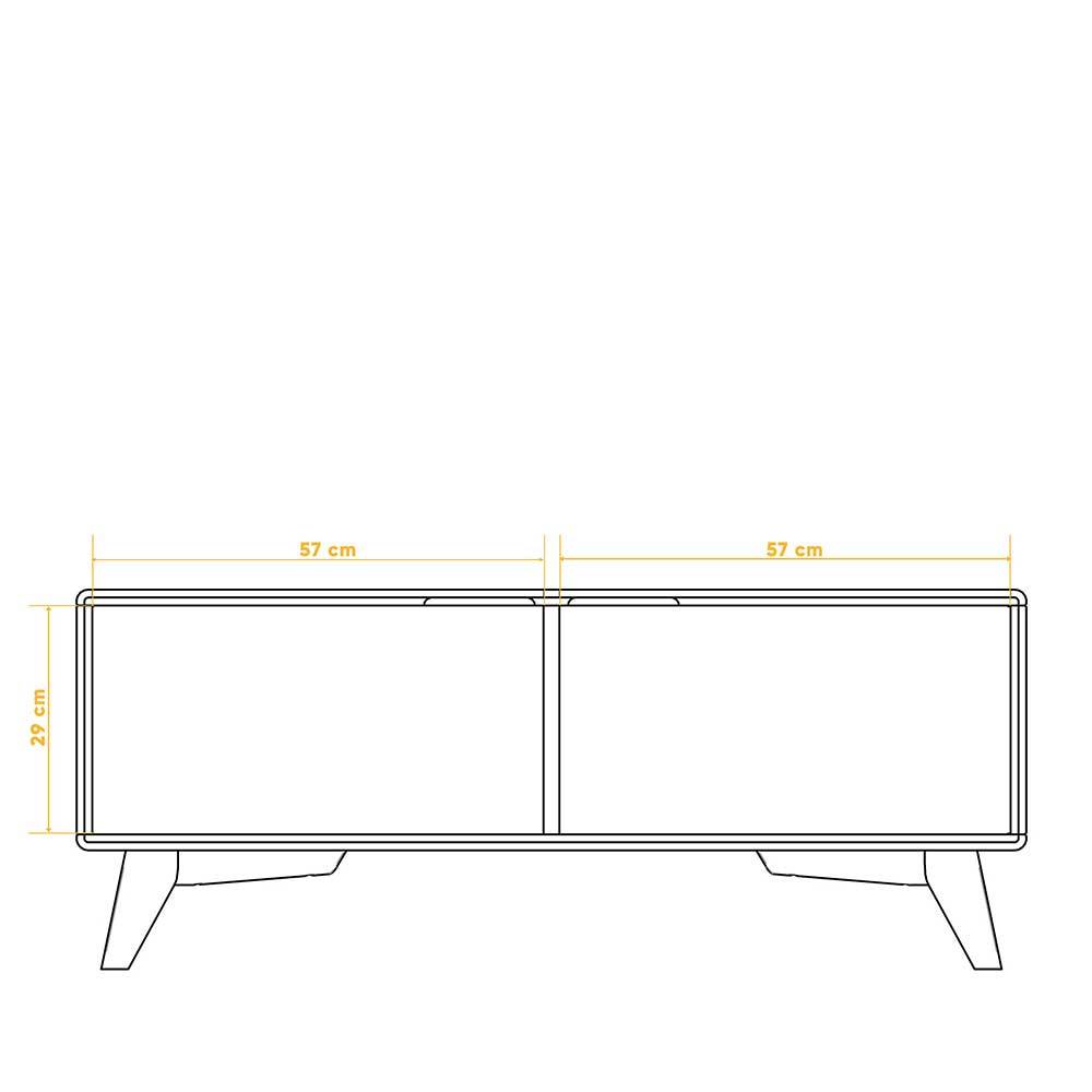120x48x40 TV Unterschrank mit zwei Türen - Junola