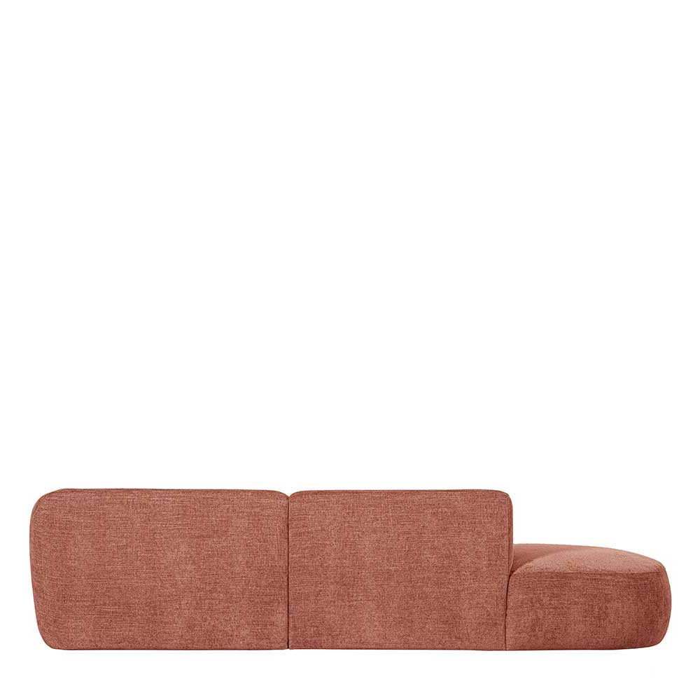 Stoff Eckcouch in Rosa - Gachi