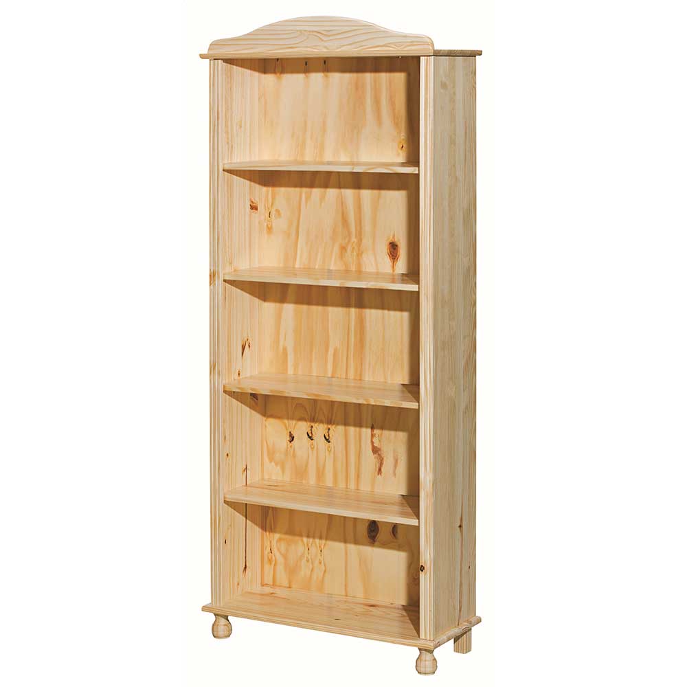 77x180x30 Landhaus Bücherregal mit Kugelfüßen - Kascanu