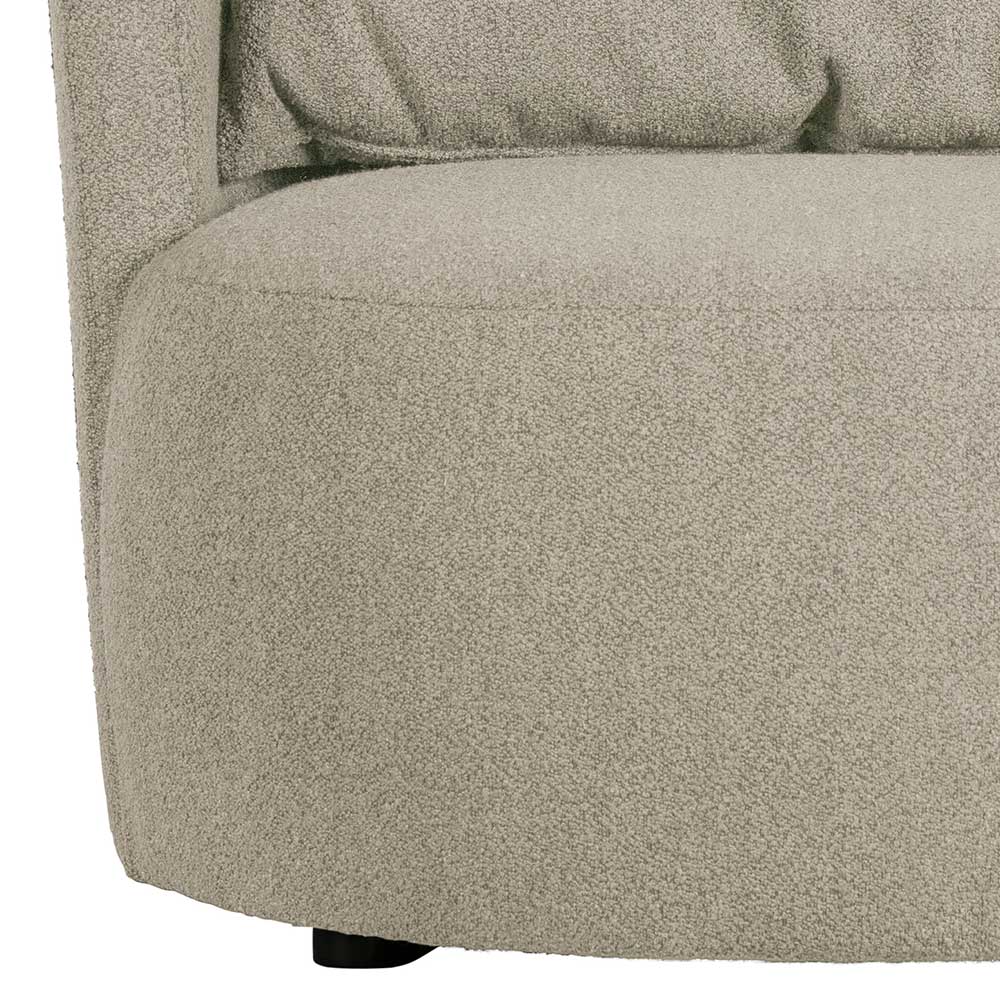 Gemütlicher Polstersessel in Beige Boucle - Capella