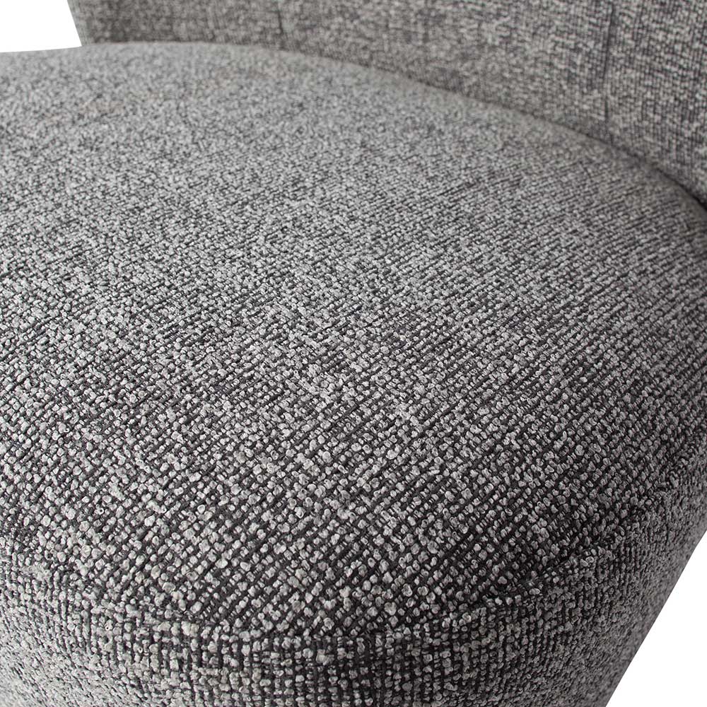 Moderner Designsessel in Grau Webstoff - Niko