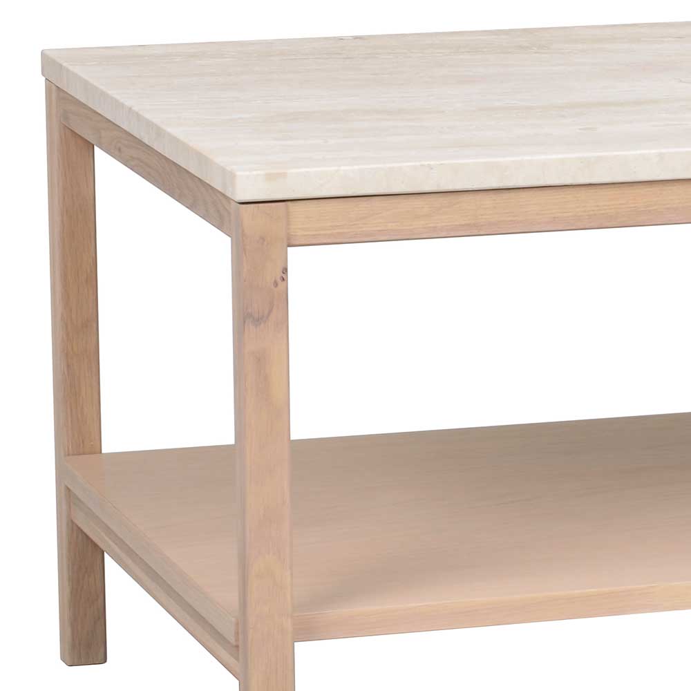 Travertin Couchtisch 140x45x60 cm - Brectan
