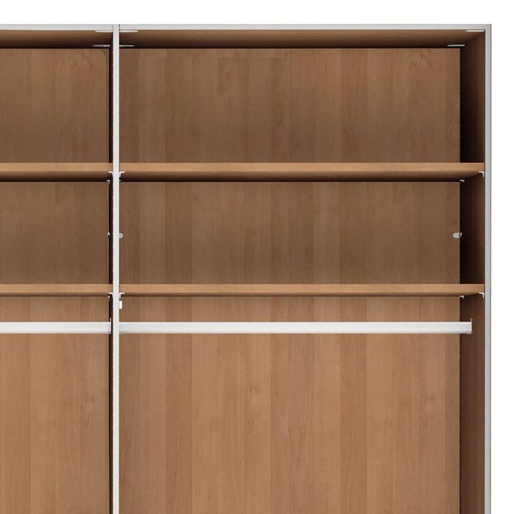 7-türiger Kleiderschrank in Erle teilmassiv - Murray