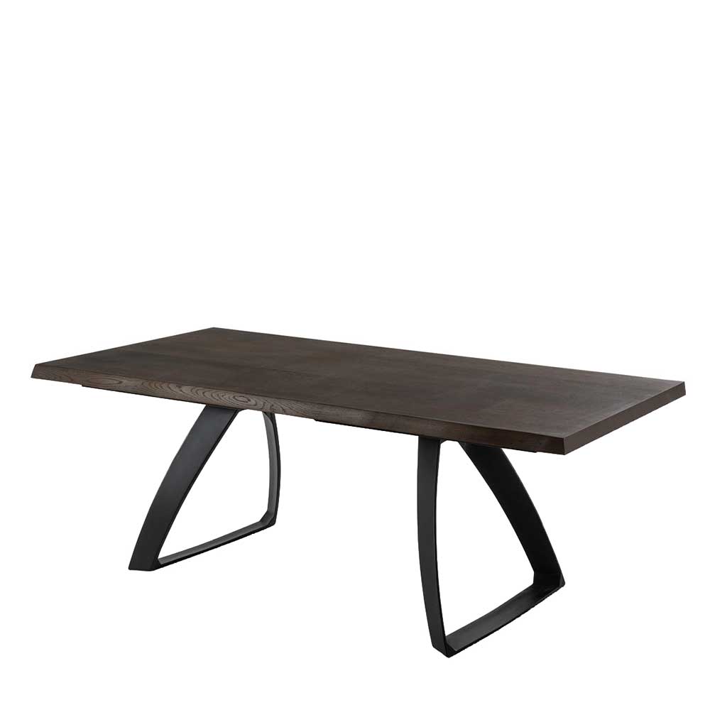 Design Ausziehtisch in Eiche dunkel Furnier - Daylight