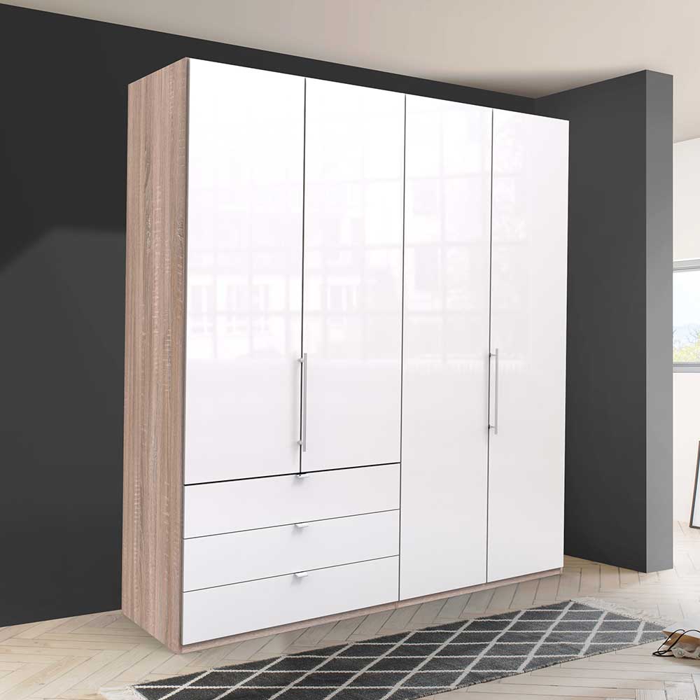 Schlafzimmerschrank 200cm breit in modernem Design - Bosays