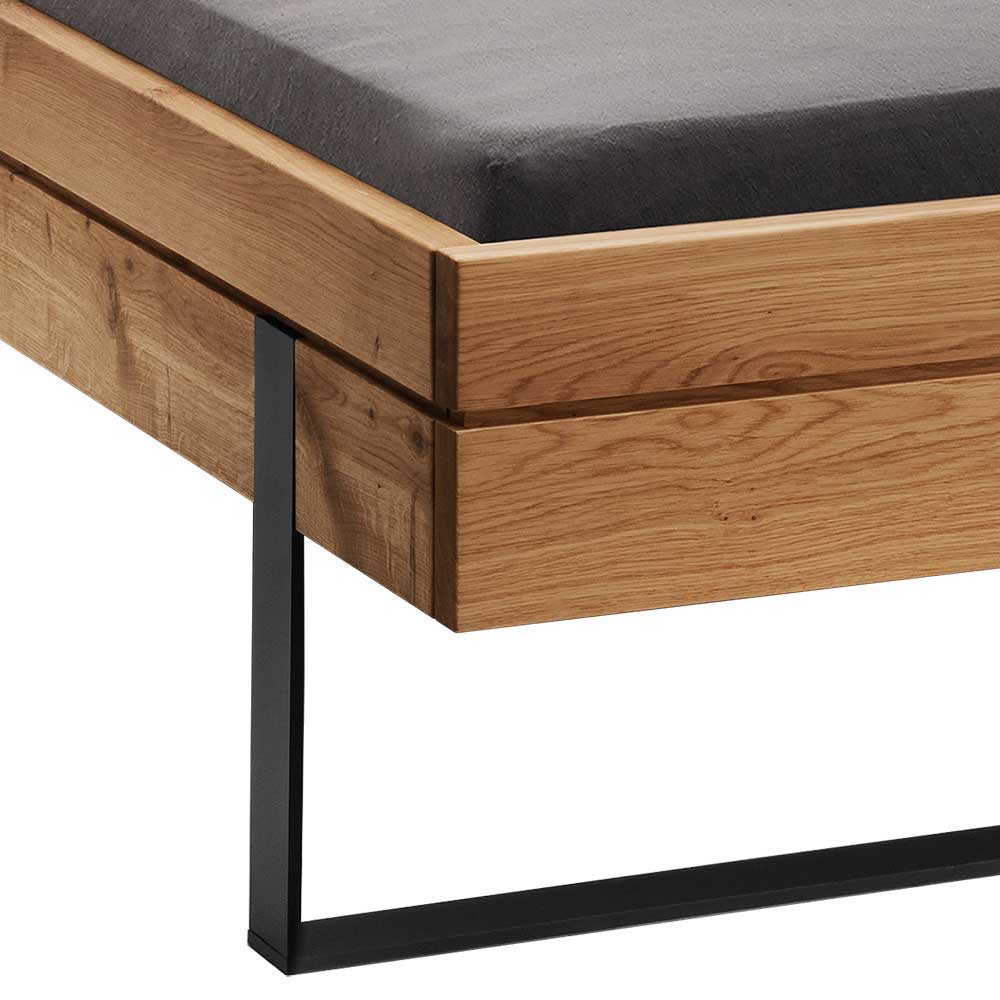 Schlafzimmer aus Wildeiche & Metall - Claas (vierteilig)
