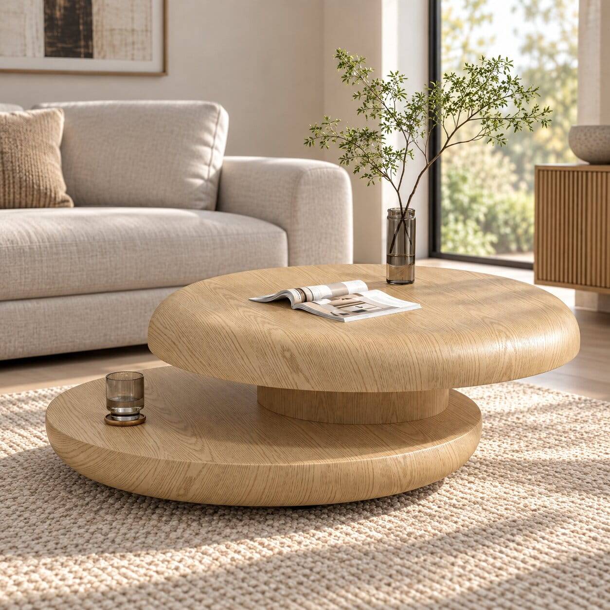 Sofatisch mit schwenkbarer Tischplatte - Danjata