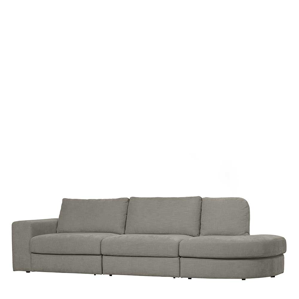 Webstoff Couch in Grau - Gregg