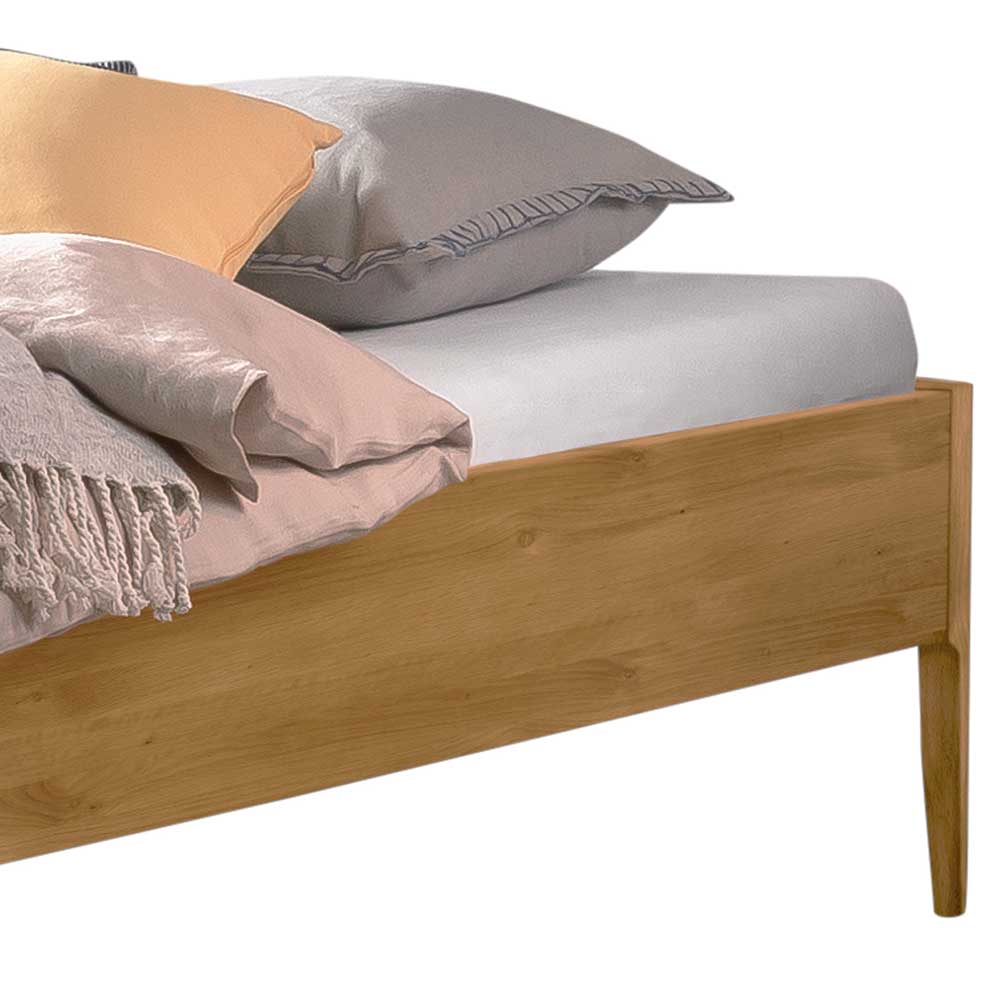 Wildeiche Bett für Dachschrägen - Vinodoras