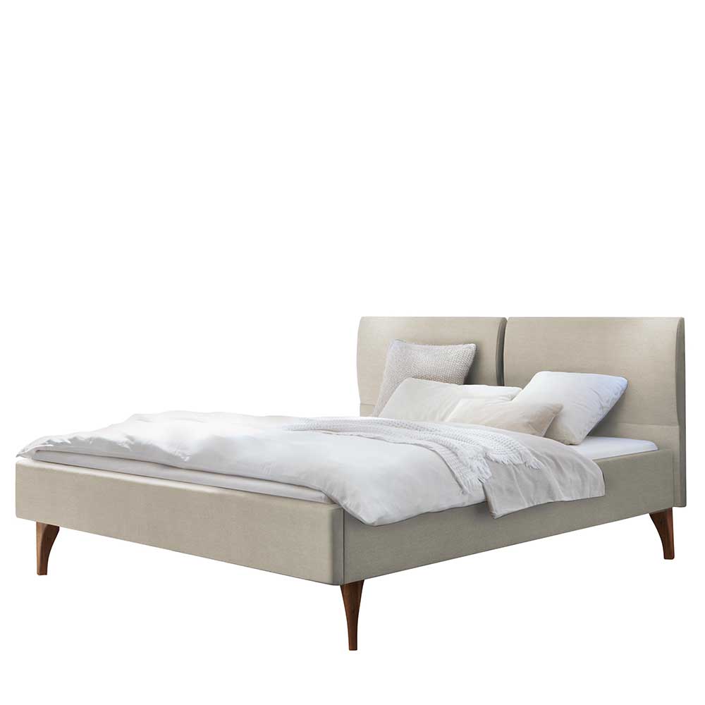 Scandi Stoffbett in Beige - Randy