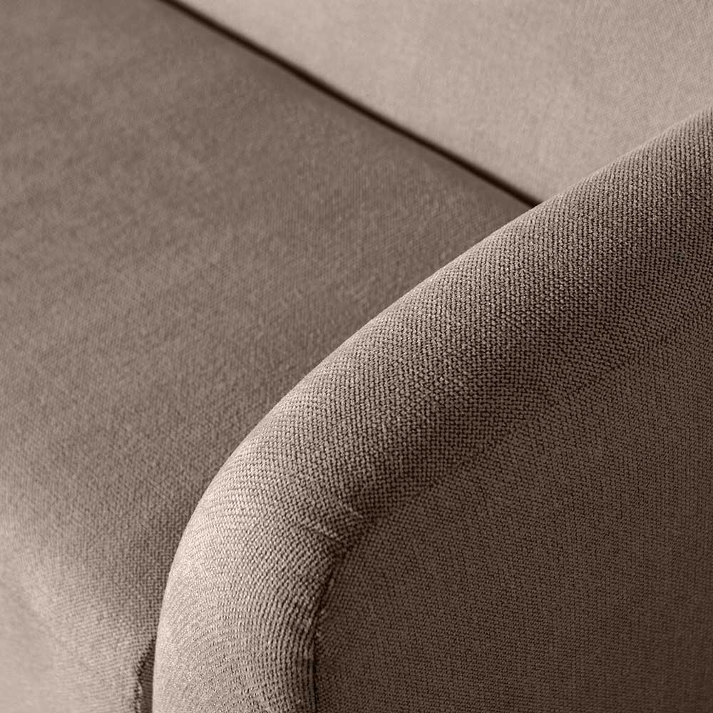 Skandi Wohnzimmercouch in Hellbraun - Blooming