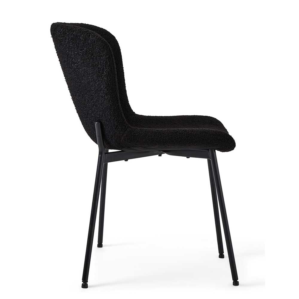 Esszimmer Polsterstuhl in Schwarz - Caleena (2er Set)