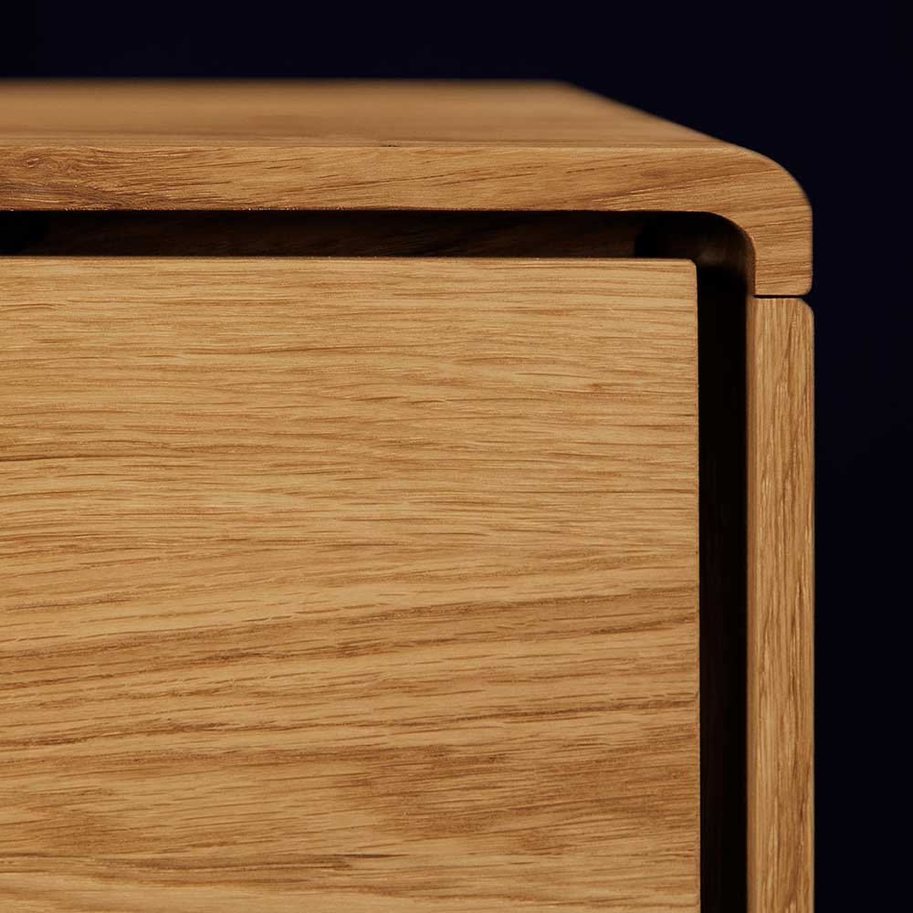 Massivholz Kombi-Kommode in Natur geölt - Eavy I