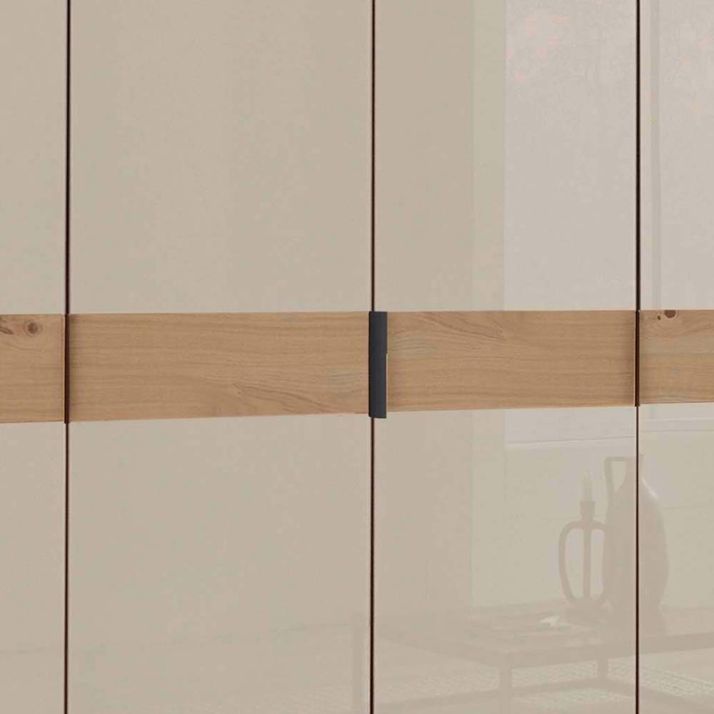 6-türiger Kleiderschrank mit Glasfront - Nikoba