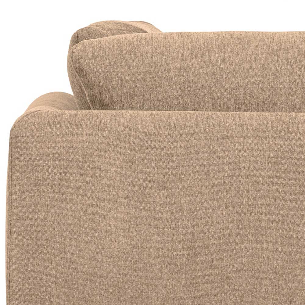 Chenille Eck-Sofamodul in Champagner - Icoleran